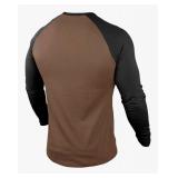 H HYFOL Graphic T-Shirts Cotton Long Sleeve Regular Tee Shirts 3XL