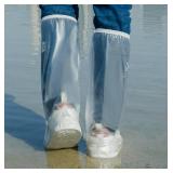 Waterproof Shoe Covers for Rain with Reflector Reusable Waterproof Rain Cover for Shoes Non-Slip PVC Snow Boot Covers XL