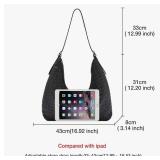 FOXLOVER Vegan Faux Leather Weave Bucket Handbag for Women Fashion Ladies Simplicity Crossbody Handbag Shoulder Purse