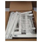 Over The Sink Dish Drying Rack - Adjustable Dish Rack for Kitchen Counter, Metal (White)