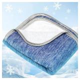 my novel things Cooling Blanket Cool Summer Blankets for Hot Sleepers Soft Double Side Enhanced Ice Blanket for Bed Couch Sofa, Keep Cool for Night Sweats 59