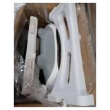 Orzbow 2-IN-1 Potty Training Toilet Seat with Step Stool for Toddler, Stability Training Potty Seat for Kids Boys Girls with Splash Guard and Anti-Slip Pad, Adjustable Ladder & Potty Seat Height, Grey
