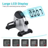 himaly Mini Exercise Bike, Under Desk Bike Pedal Exerciser Portable Foot Cycle Arm & Leg Peddler Machine with LCD Screen Displays