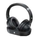 Dytole Wireless Headphones for TV, TV Headphones Wireless for Seniors, Versatile Charging Dock with Transmitter, Instant Audio Sync, 65-Hour Battery Life, Ideal Gift for Parents & Seniors