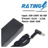 65W Laptop Charger Blue Tip for HP EliteBook Charger 840 850 845 830 820 G8/G7/G6/G5/G4/G3,ProBook 640 650 450 430 440 446 455 470 745 735 725 755 with Power Cord