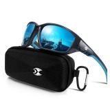 Sports Polarized Sunglasses for Men: Womens UV400 Protection Sun Glasses Wrap Around Goggles for Fishing Driving TR90