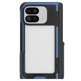 Ghostek Atomic Slim Pixel 9 Pro Fold Case with Built-in Kickstand and Full Hinge Protection Military Grade Metal Protective Phone Cover Designed for 2024 Google Pixel 9 Pro Fold (8") (Blue)