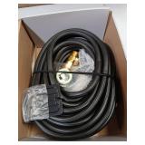 Garden Hose 125ft, Kink-Free, Lightweight & Leak-Proof Water Hose with 10-Function Nozzle, 3/4" Solid Brass Fittings All-Weather Flexible Hose for Yard, Lawn, Washing & More.Black