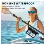 Niveaya IP68 Waterproof Fanny Pack - 2 Pack, Floating Dry Bag Pouch, Phone Waterproof Waist Pouch Dry Bag, Beach, Kayaking, Swimming, Boat Essentials, for iPhone 17/16/15/14/13/12 Pro Max up to 9.5"