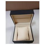 Luxury Black Single Watch Gift Box with Pillow PU Leather Wristwatch Display Case Organizer for Men