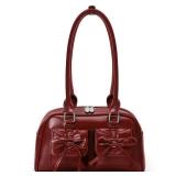 Juoxeepy Ita Bag Cute Bow Purse Aesthetic Japanese Shoulder Bag Faux Leather Tote Bag Y2k Red Handbag Purse