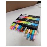 TOSHARE 30 Colors Acrylic Paint Pens Markers Waterproof Dual Tip Acrylic Marker Set with Brush & Fine Tip Kid Markers for Rock Painting Wood Scrapbook Fabric Glass Ceramic DIY Craft Art Supplies