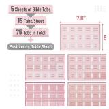 Mr. Pen- Bible Tabs, 75 Tabs, Pink Shades, Laminated Bible Tabs for Women and Men, Bible Tabs for Study Bible, Bible Index Tabs, Bible Book Tabs, Bible Labels Tabs, Mr Pen Bible Tabs