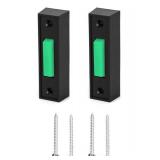 QWORK Garage Door Opener Switch, 2 Pack 41A4166 Garage Push Doorbell Button, Wired Lighted Wall Mounted Push Button