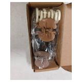 DEEKA Double Row Teeth Hair Clips Small Claw Clips for Thin Hair 4 Pack 1.6" Medium Matte Non-slip Short Hair Accessories for Women and Girls
