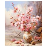 FITIMOLO Paint by Number for Adults Begginer Kids, 16x20 inch Canvas Without Frame, DIY Acrylic Painting Kit for Home Decor, Gift for Birthday or Any Festival, Flowers1