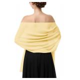 joyliveCY Shawl Wraps for Women Yellow 79"x19"