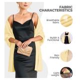 joyliveCY Shawl Wraps for Women Yellow 79"x19"