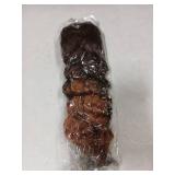 Isaic Ponytail Extension 12 Inch Long Wavy Curly Ponytails Drawstring Ponytail for Black Women Ombre Light Brown Pony Tails Hair Extensions Synthetic Hairpiece for Daily Use