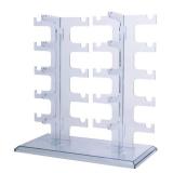 JoySee 1 X sunglasses organizer eyeglasses rack glasses holders acrylic Glasses hoder Display hold Stand, Water Clear Transparent