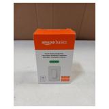Amazon Basics Smart Switch, Single Pole, Works with Alexa Only, 2.4 GHz Wi-Fi, No Hub Required, White