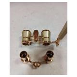 BLACKICE Theater Binoculars, Opera Glasses for Women, 3X25 Mini Binocular Compact with Adjustable Handle for Adults Kids in Concert Theater Opera (Golden with Handle) (Missing Screw)