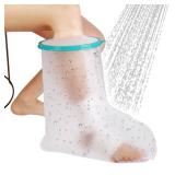 CIVJET Cast Covers for Shower Leg, Waterproof Cast Cover for Showering, Cast Protector for Shower Leg Adult, Shower Boots for Foot after Surgery, Ankle, Foot (Diameter - 7.9")