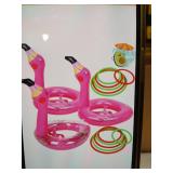 Inflatable Flamingo Toss Game 18pcs