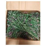 HyeFlora Artificial Plants Outdoor Flowers Spring Decoration, 10 Bundles Fake Plastic Greenery UV Resistant Realistic Faux Lavender Look Real for Home Porch Planter Window Patio (Fuchsia)
