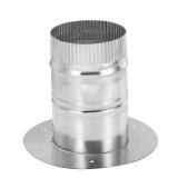 PATIKIL 4" Round Duct Collar, Galvanized Duct Connector Flange Pipe Collar Take Off Collar for Flexible or Rigid Ducts, Heating Cooling Ventilation Exhaust Fan Vent Systems