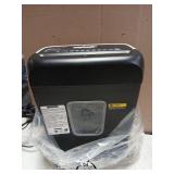 Bonsaii Paper Shredder for Home Use, 3.4 Gal Wastebasket, 6 Sheet Crosscut Paper Credit Cards, Staples, and Clips Shredder for Home Office Use, Portable Handle Design (C237-B New Version) Powers On