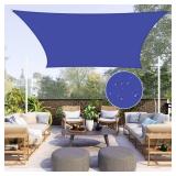 Neween Sun Shade Sail Rectangle Canopy, Waterproof & UV Block Sunshade for Outdoor Patio Lawn Beach Garden Carport Backyard Deck Pergola (13