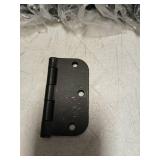 Ravinte 18 Pack Matte Black Door Hinges 3.5"x 3.5" Door Hardware Controls Rounded 5/8" Radius Corners Interior Door Hinges, Steel Bifold Residential Standard Black Hinges 3.5" for Interior Doors
