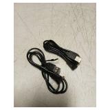 TENINYU USB 2.0 A Male to Right Angled 90 Degree DC 4.0x1.7 mm 5 Volt 24AWG DC Barrel Jack Power Cable 3FT, Black (Max 2.5 Ampere Power Cable, Center PIN Positive),2Pack