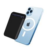 Magnetic Card Wallet Holder with MagSafe for iPhone 17/16/15/14/13/12 Series,RFID Blocking Vegan Leather,Black