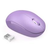 Seenda Wireless Mouse, 2.4G Noiseless Portable Computer Mouse for PC, Tablet, Laptop - Purple