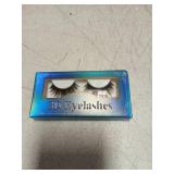 3D False Eyelashes in Holographic Blue Box