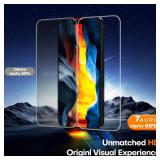 TAURI 4 in 1 for iPhone 16 Screen Protector, 2 Pack Tempered Glass Film + 1 Dust Free Easy Installation Tool, 9H Hardness Bubble Free Micro-curved Edges HD Screen Protector for 16