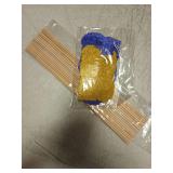 2025 Blue Gold Centerpiece Graduation Decoration Glitter Grad Table Topper Party Sticks Congrats Supplies 16 Pieces