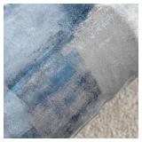 Alricc Set of 2 Grey Throw Pillow Covers Blue and Grey Art Decorative Cushion Cover for Home Bedroom Sofa Living Room 16X16 Inches