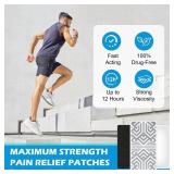 Reusable Pain Relief Patches for Sore Muscle, Includes 3 Adhesives, 1 Patch & 1 Carry Bag, Pain Patches for Neck, Back,Foot, Knee etc, Large&Fast Acting, Easy Adhesive Application Pain Patch-11