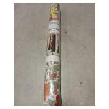 VEELIKE 17.7"x118" Vintage Style Green Vine Floral Wallpaperin