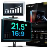 Acrylic 21.5 Inch Computer Privacy Screen Filter for Widescreen Computer Monitors - 19.3\" x 11.3\" (491 x 288mm) - Monitor Frame Hanging Type