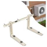 Cestluck Mini Split AC Bracket: Wall Mount for Ductless Mini Split AC/Heating System 7000 9000 12000 BTU, Outdoor Crossbar Wall Mounting Bracket Air Conditioning Support Hanging Bracket, Max 400 LBS