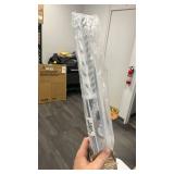 Grandekor No Drill Arch Window Shades Blackout 24\" X 48\" Honeycomb Blinds for Half Circle Windows Room Darkening Kitchen Nursery Living Room Bedroom White