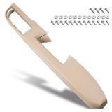 80995 Front Right Passenger Side Armrest Repair Kit Fit for Chevy Silverado Suburban Tahoe Avalanche For GMC Sierra Yukon 2010-2014 Door Panel with Release Handle Above Armrest - Tan - GM# 84127327