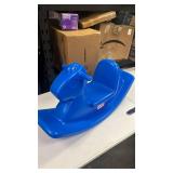 Little Tikes Rocking Horse Blue, 33.00 L x 10.00 W x 17.50 H Inches