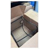 Deco 79 Metal Decorative and Functional Storage Basket Deep Basket Organizer with Round Handles, Basket for Storage 20\" x 18\" x 20\", Black