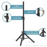 Vondynote Pair of Tripod Speaker Stands Adjustable Height from 33.5\" to 53.5\" Slim Mini Speaker Stand PA DJ Short Tripod Speaker Stand