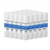 Sediment String Wound Water Filter Cartridge Standard 2.5x10\" 20 Micron 25 Pack
